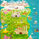Illustration for article titled Stylized emGame of Thrones/em maps make Westeros and Essos look like pleasant places to vacation